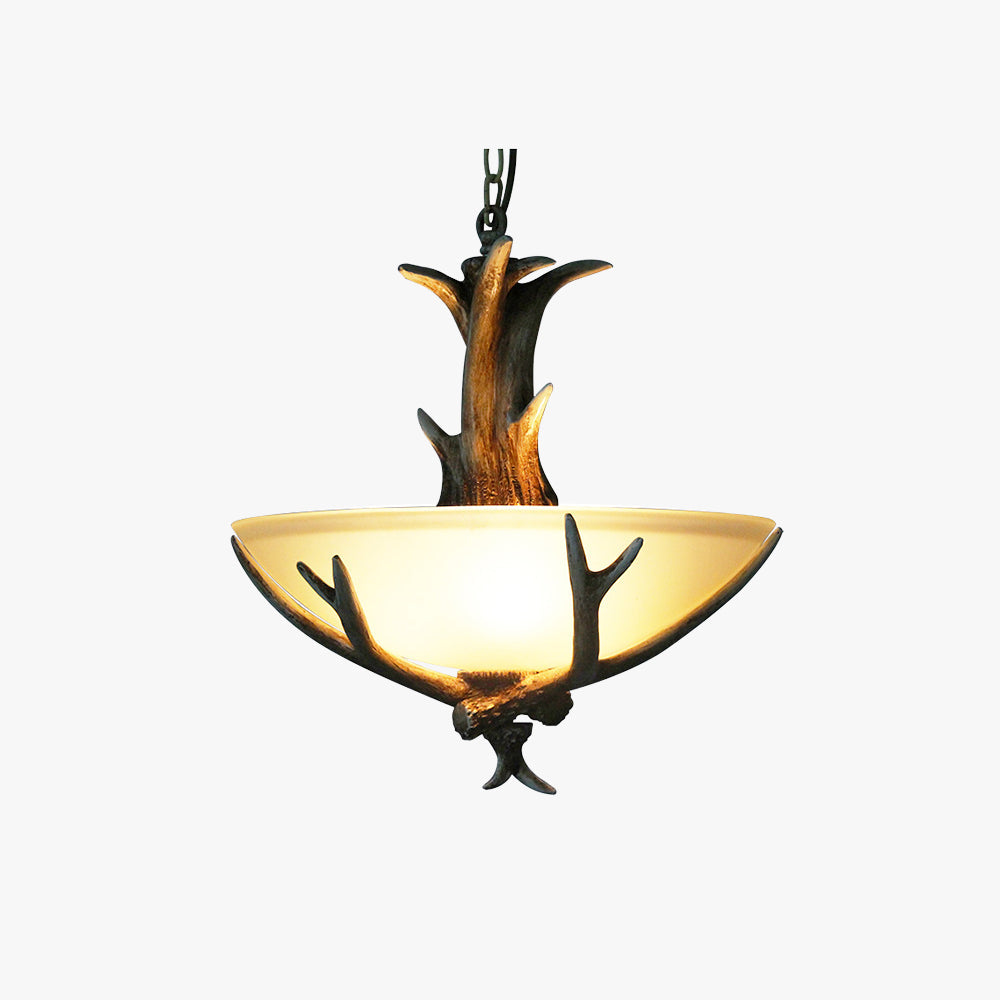 Silva Retro LED Pendant Light Wood Glass Dining Room/Living Room - Neutralighting