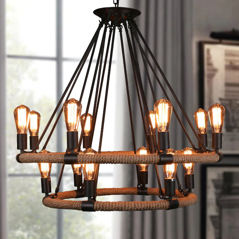 Epoch Design LED Pendant Light Black Metal Dining Room/Living Room - Neutralighting