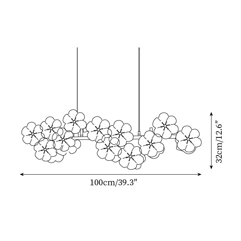 Aurora Flowers Chandelier - Neutralighting
