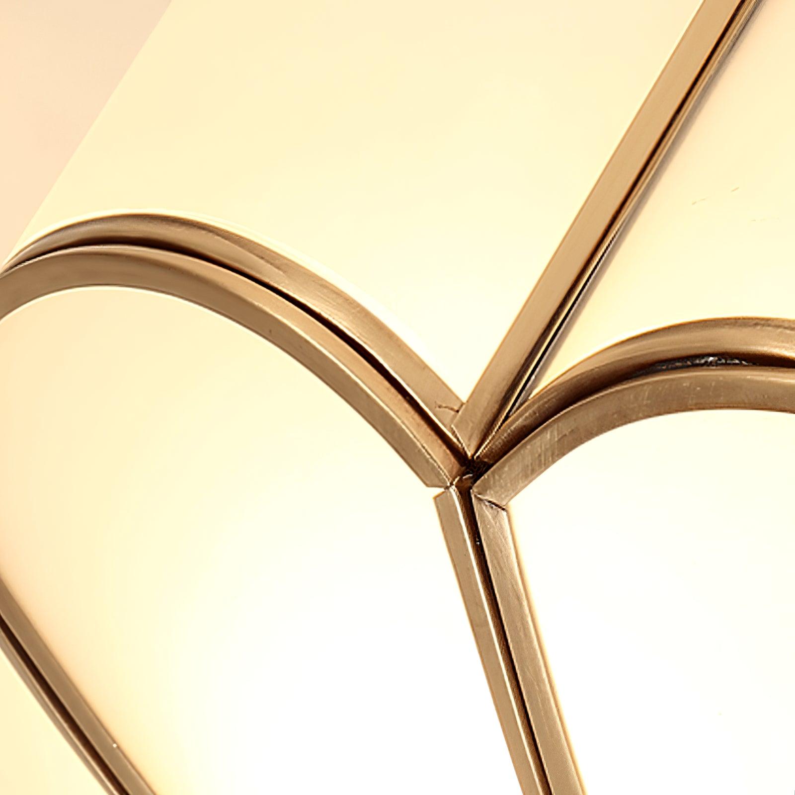 Ulira Ceiling Light Flower Shape Frosted Glass Brass - Neutralighting