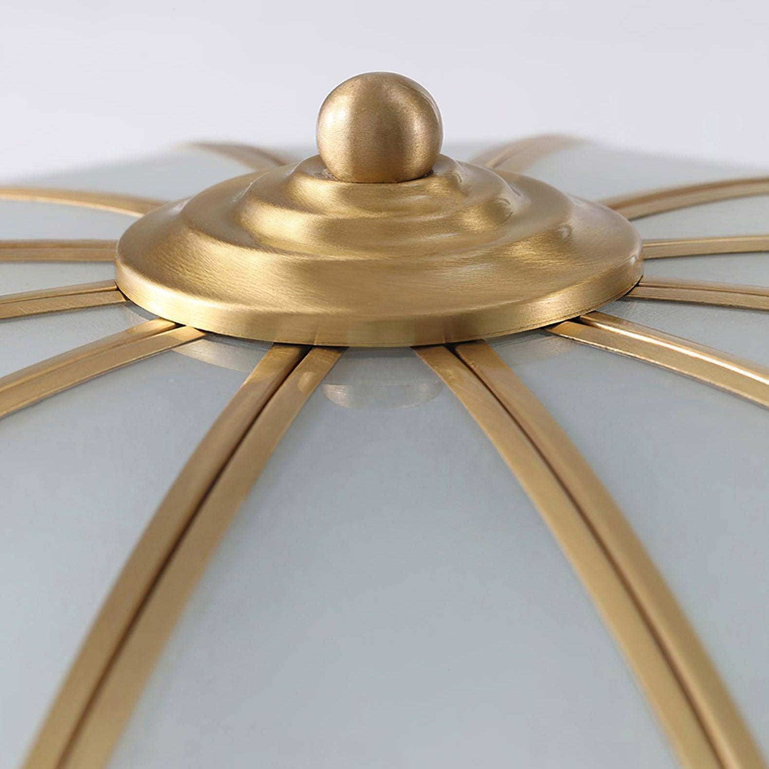 Ulira Ceiling Light Flower Shape Frosted Glass Brass - Neutralighting