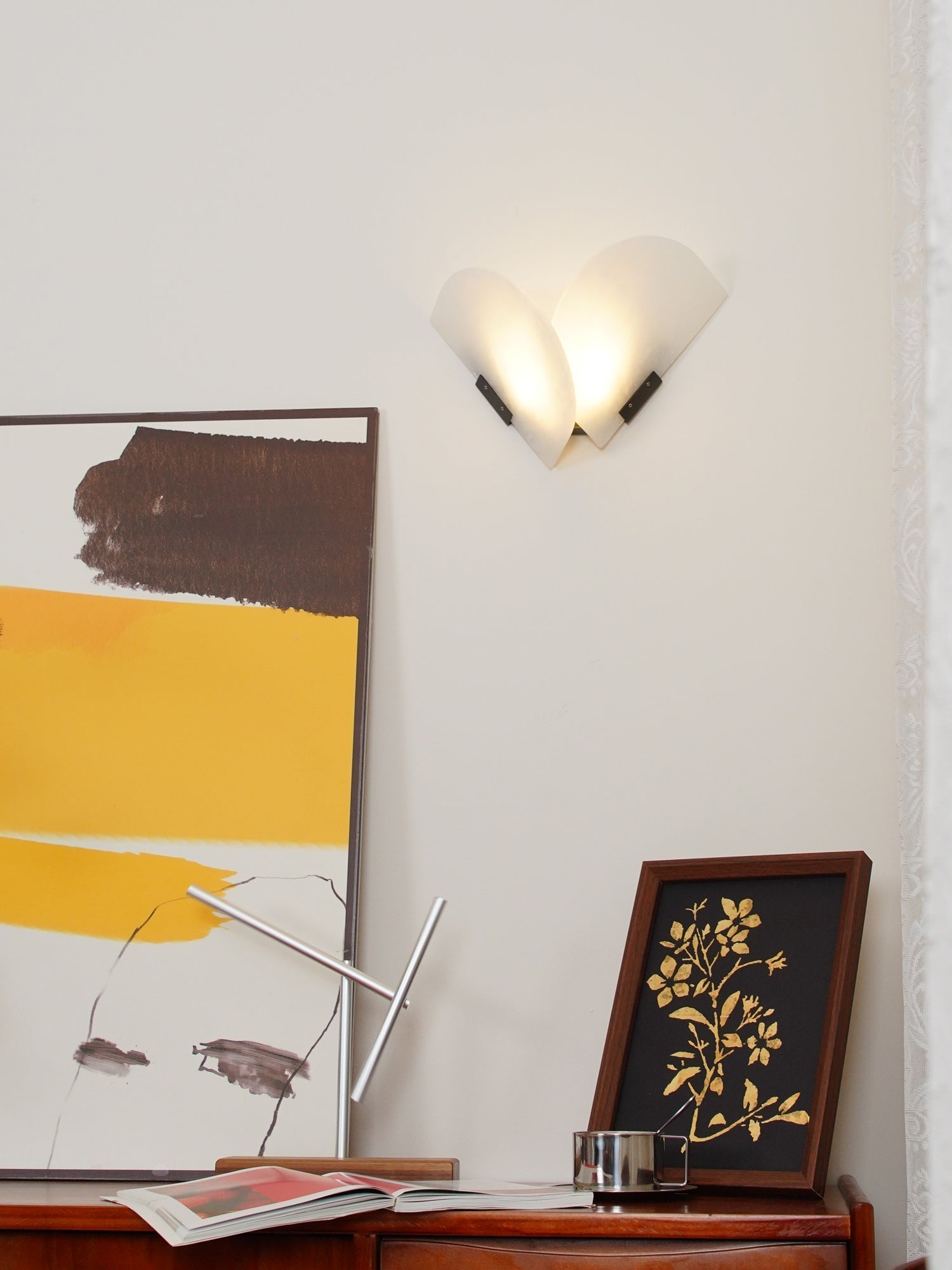 Cevelaris Heart Alabaster Wall Light - Neutralighting