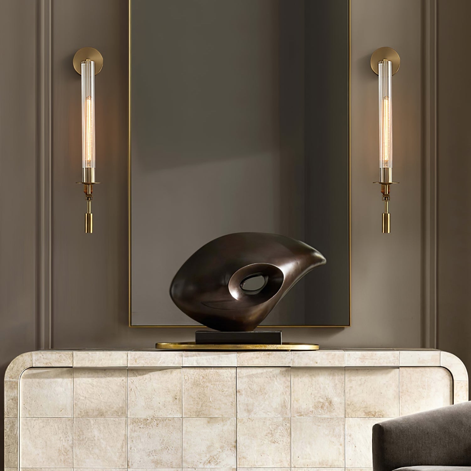 Lucian Indoor Wall Lamp Glass Farmhouse - Neutralighting