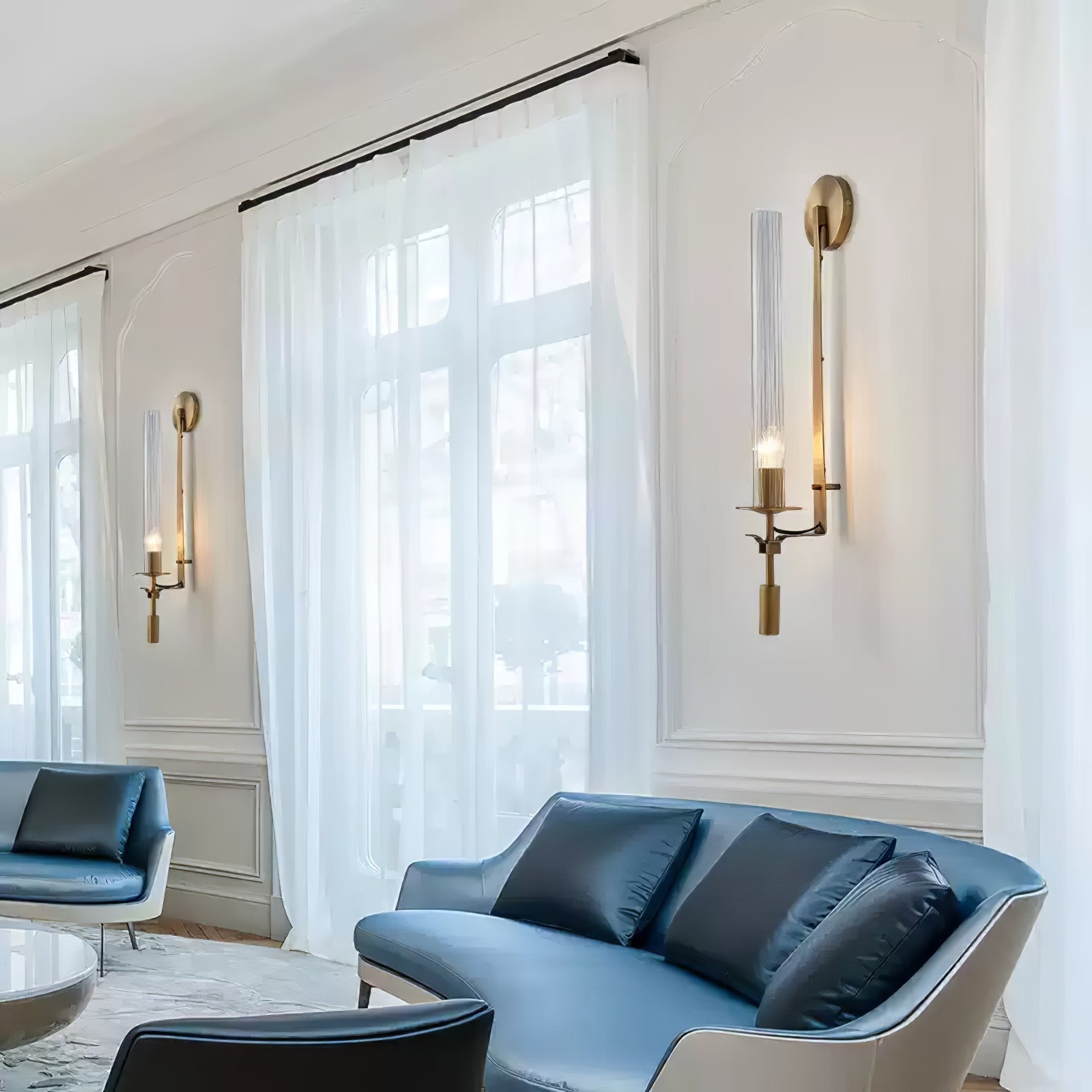 Lucian Indoor Wall Lamp Glass Farmhouse - Neutralighting