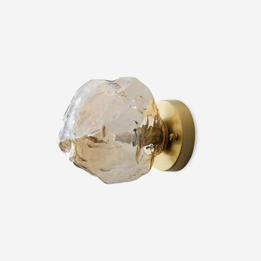 Gavli Textured Amber Glass Wall Lamp - Neutralighting