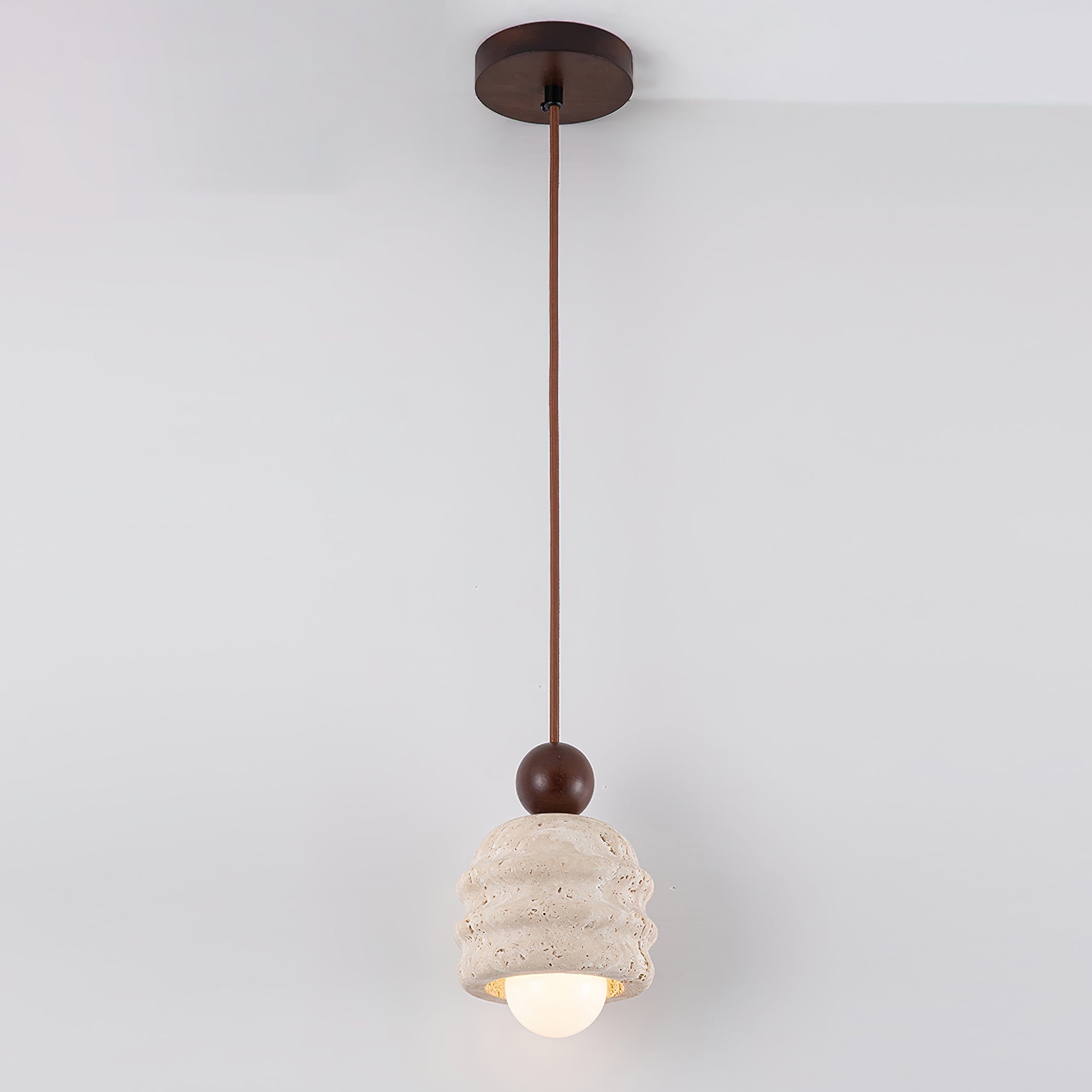 Ritta Travertine Ripple Pendant Light - Neutralighting