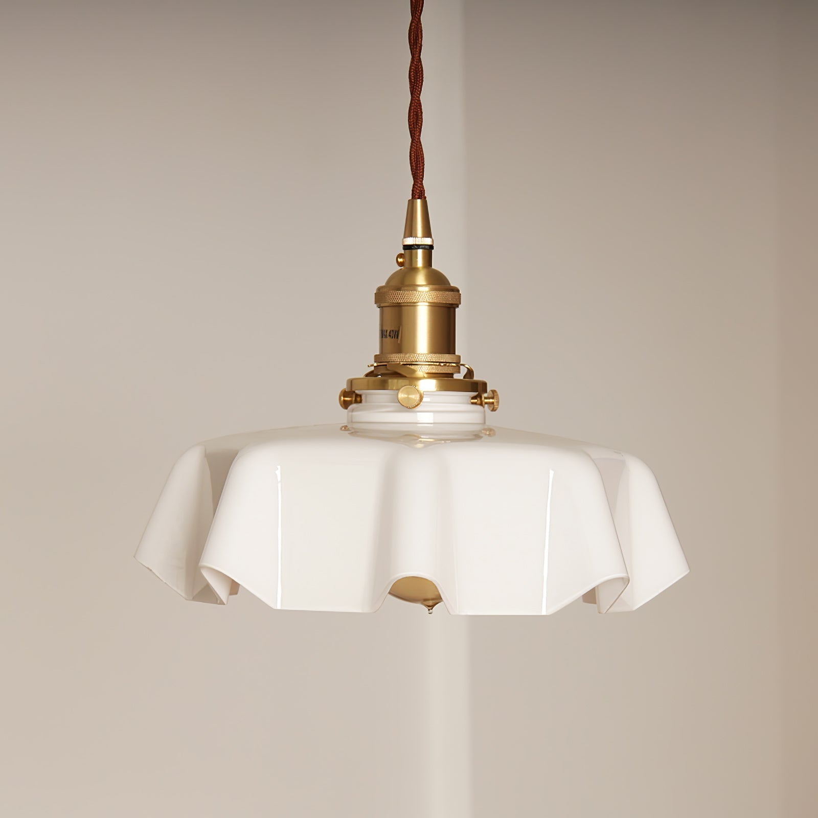Civen Farmhouse Ruffled Pendant Light - Neutralighting