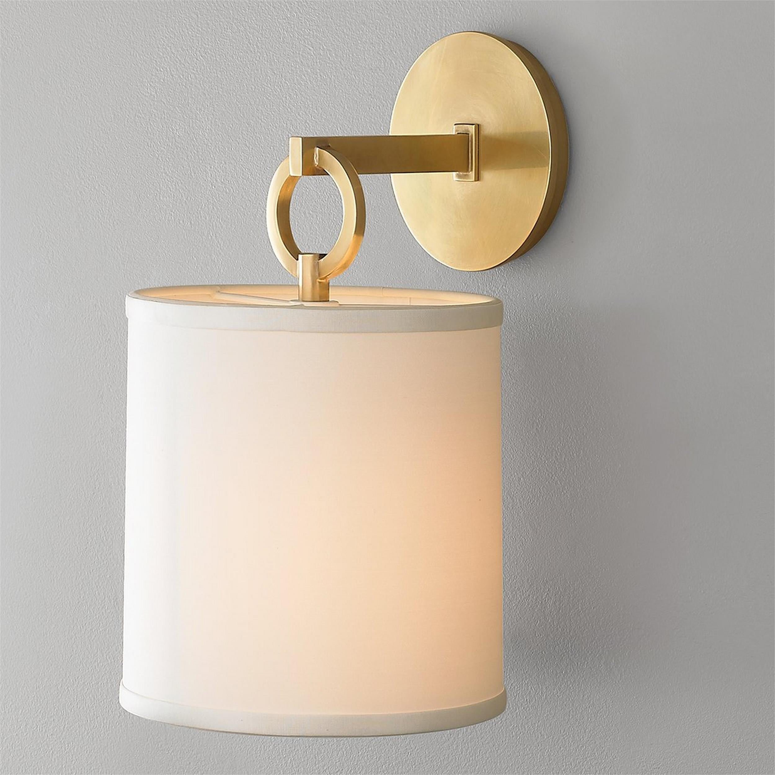 Iris Wall Lamp Farmhouse Fabric Cylindrical - Neutralighting