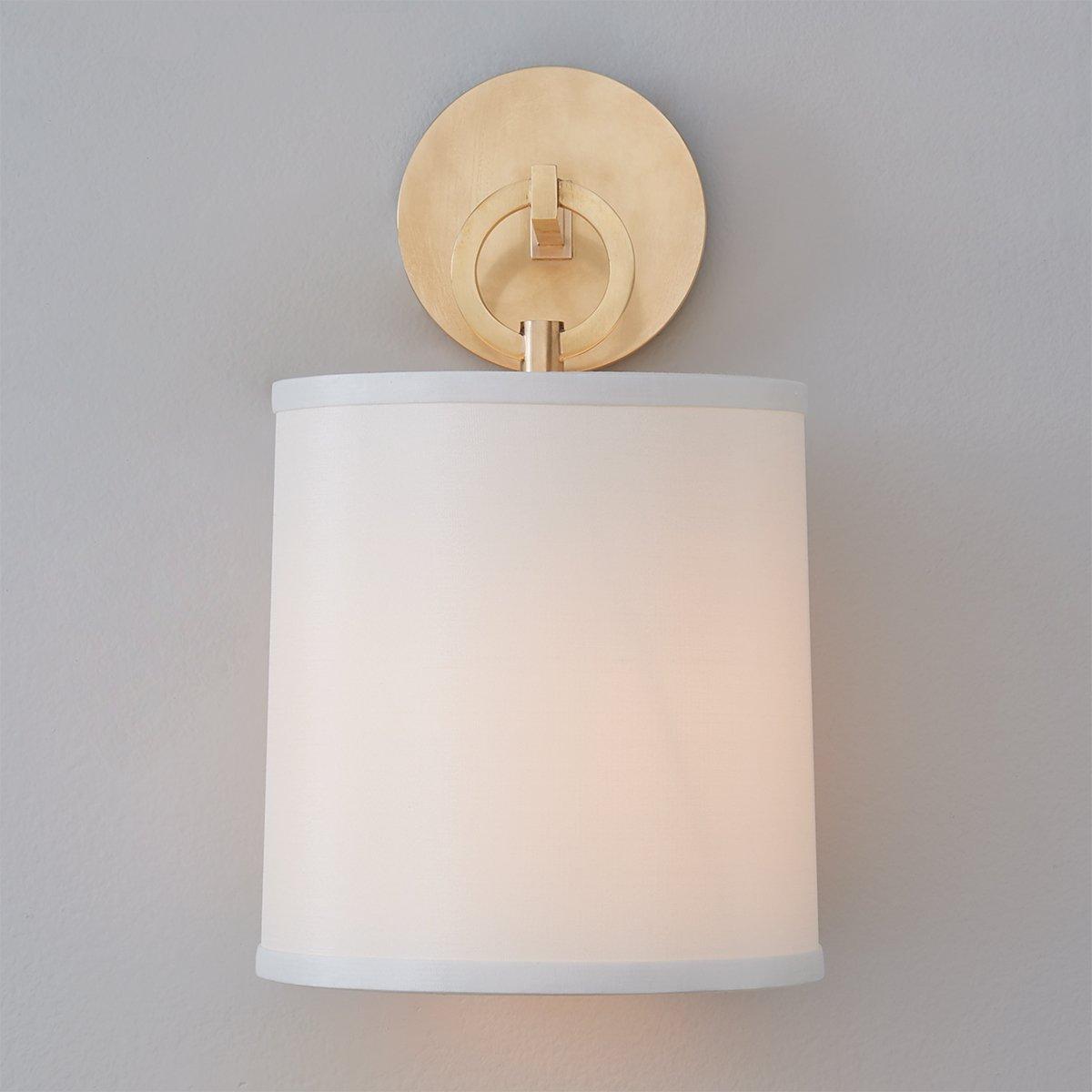 Iris Wall Lamp Farmhouse Fabric Cylindrical - Neutralighting