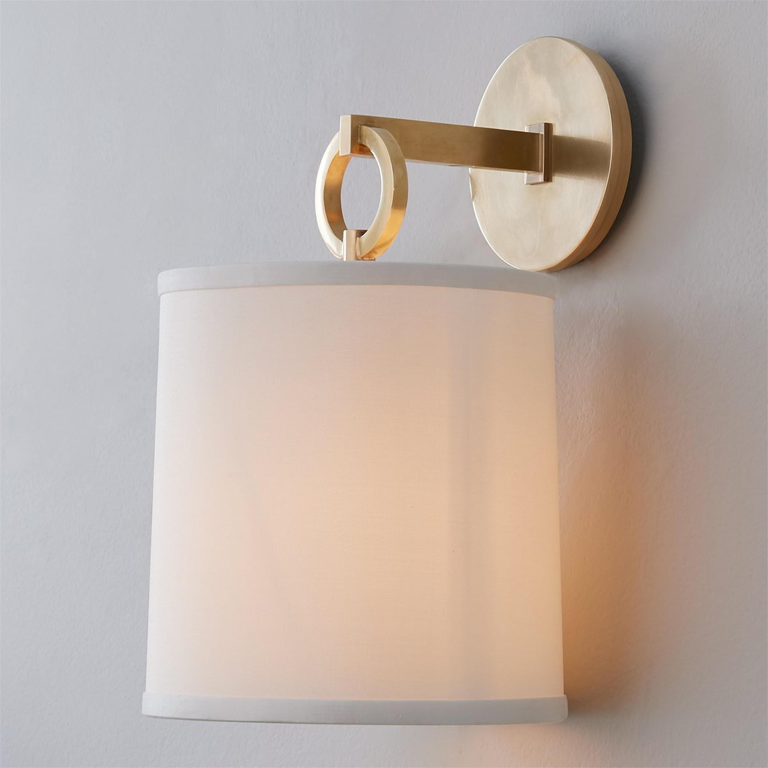Iris Wall Lamp Farmhouse Fabric Cylindrical - Neutralighting