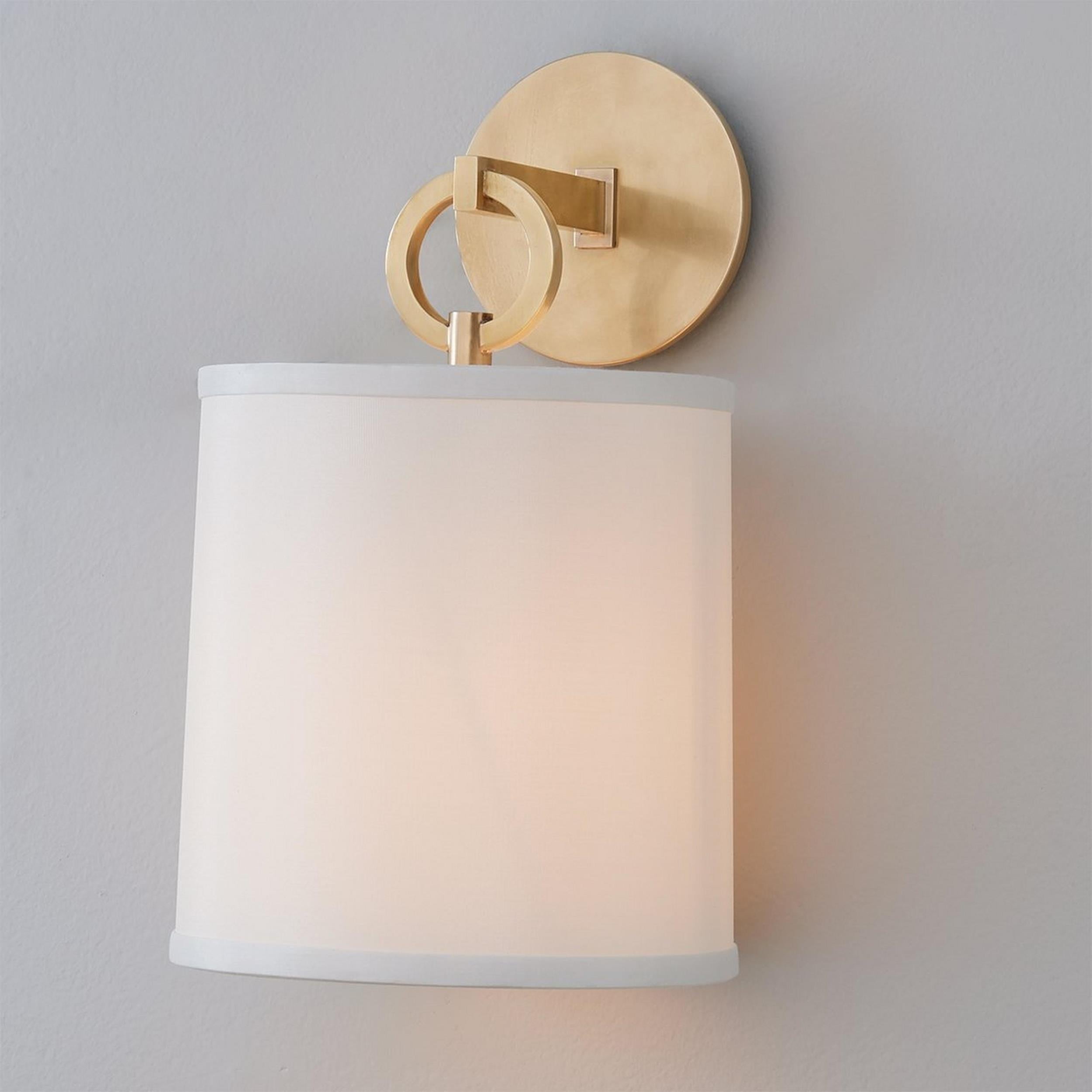 Iris Wall Lamp Farmhouse Fabric Cylindrical - Neutralighting