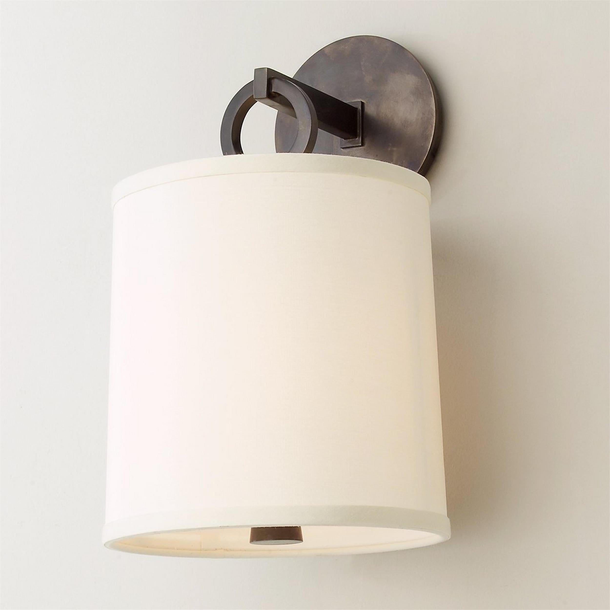 Iris Wall Lamp Farmhouse Fabric Cylindrical - Neutralighting