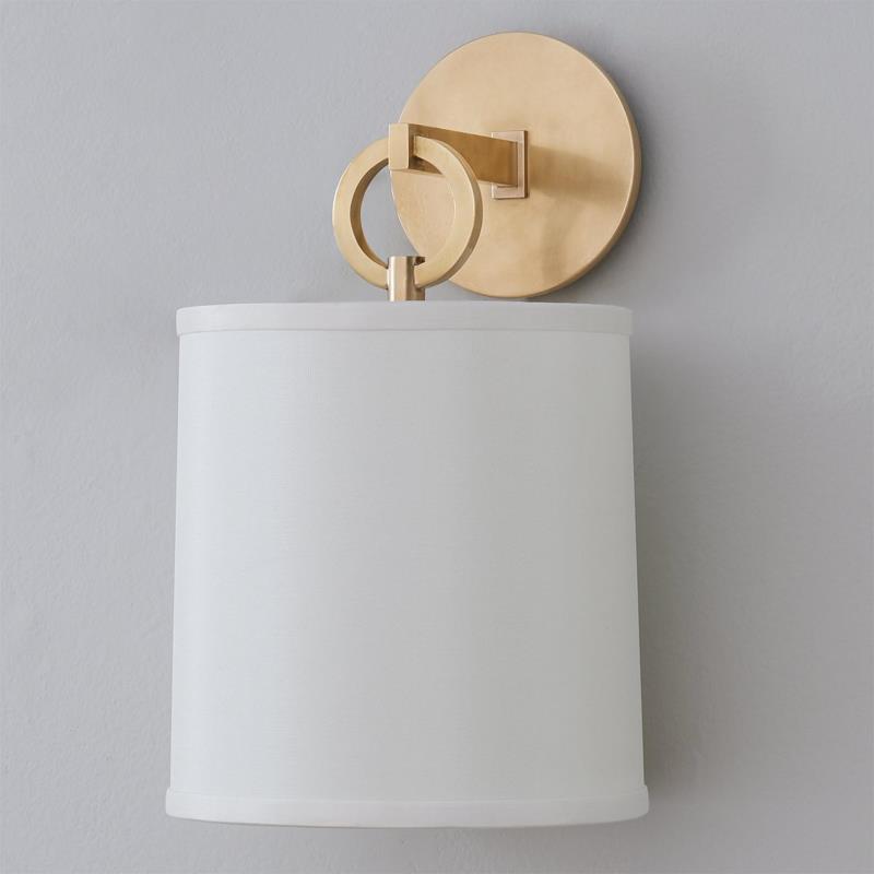 Iris Wall Lamp Farmhouse Fabric Cylindrical - Neutralighting