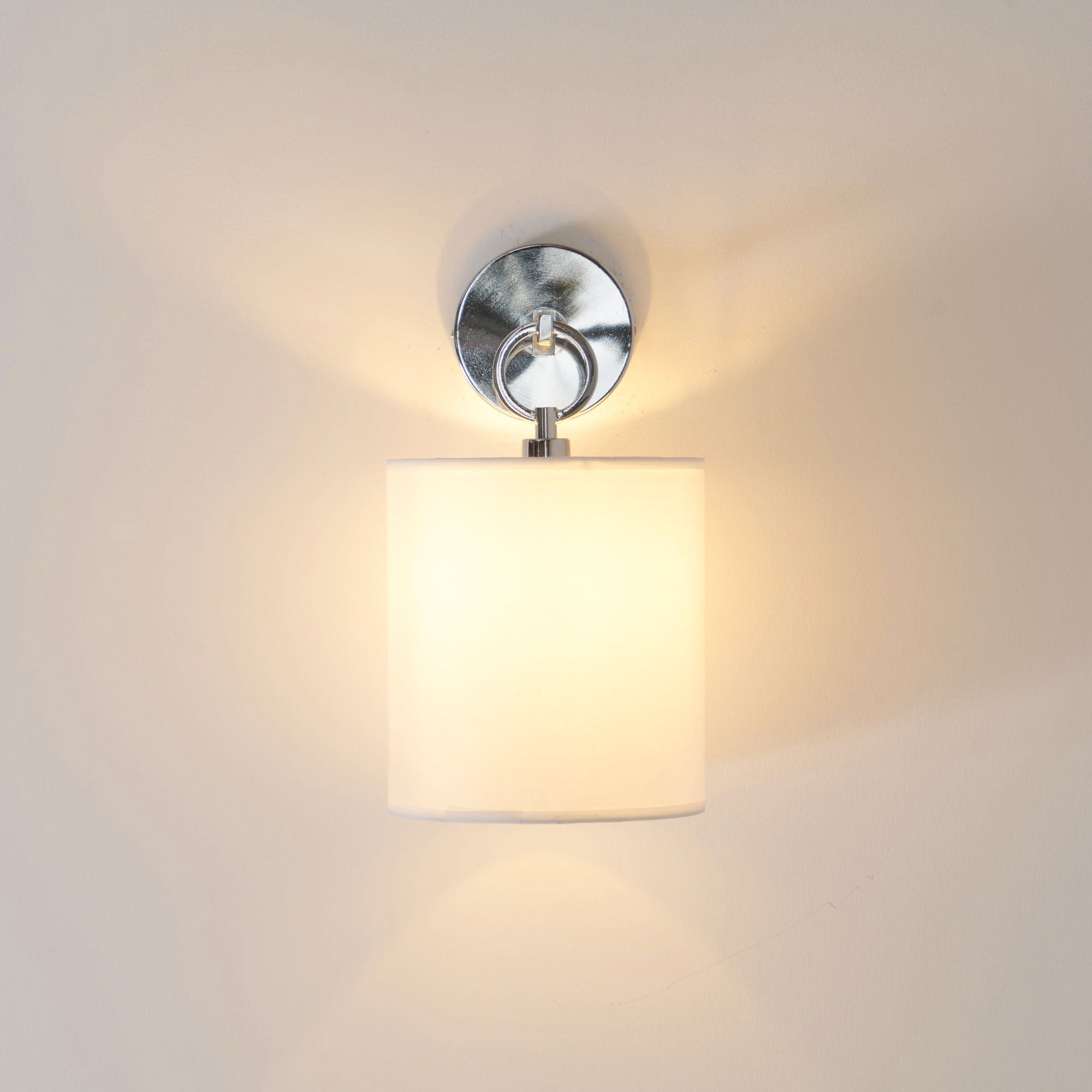 Iris Wall Lamp Farmhouse Fabric Cylindrical - Neutralighting