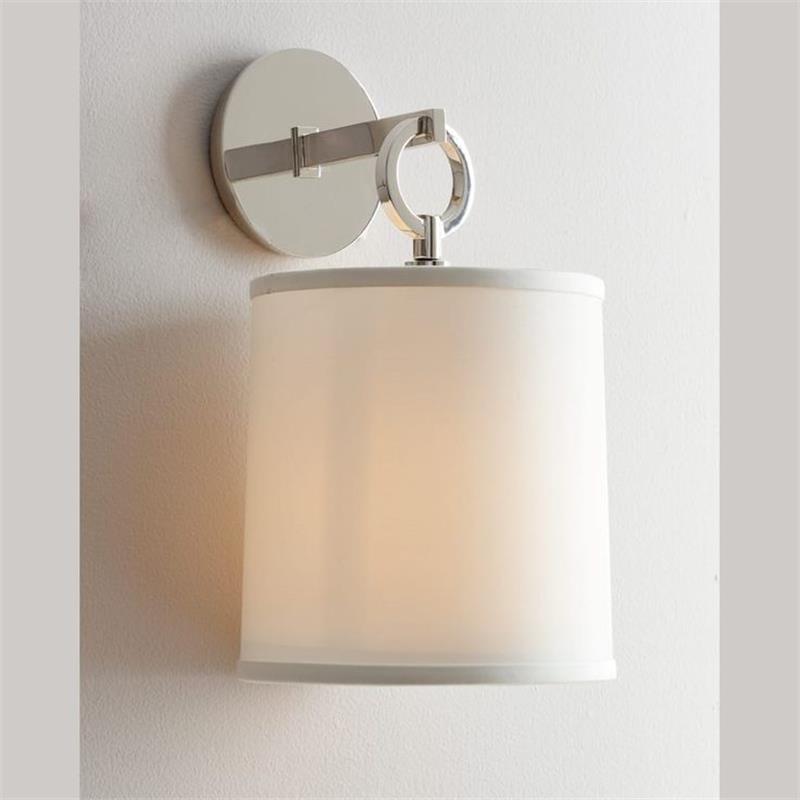Iris Wall Lamp Farmhouse Fabric Cylindrical - Neutralighting