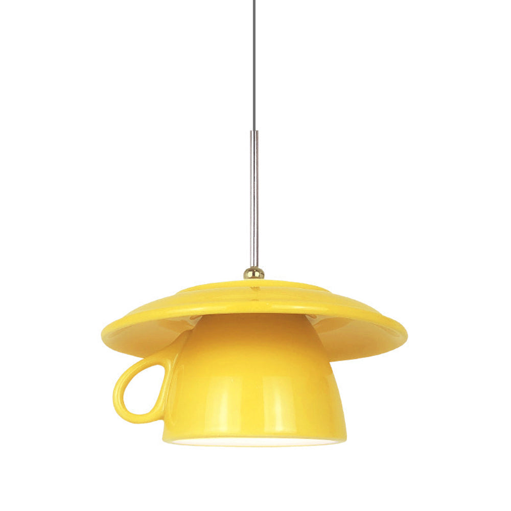 Valentina Modern Cup Ceramic LED Pendant Light Bedroom