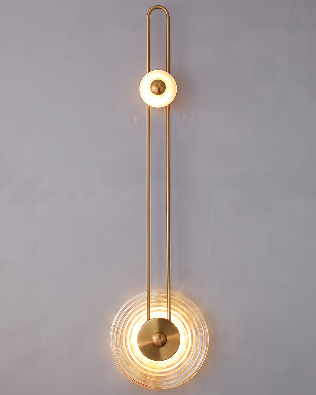 Gaia Wall Lamp Sculptural Geometry Alabaster - Neutralighting