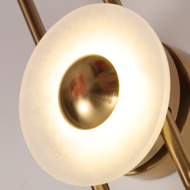 Gaia Wall Lamp Sculptural Geometry Alabaster - Neutralighting