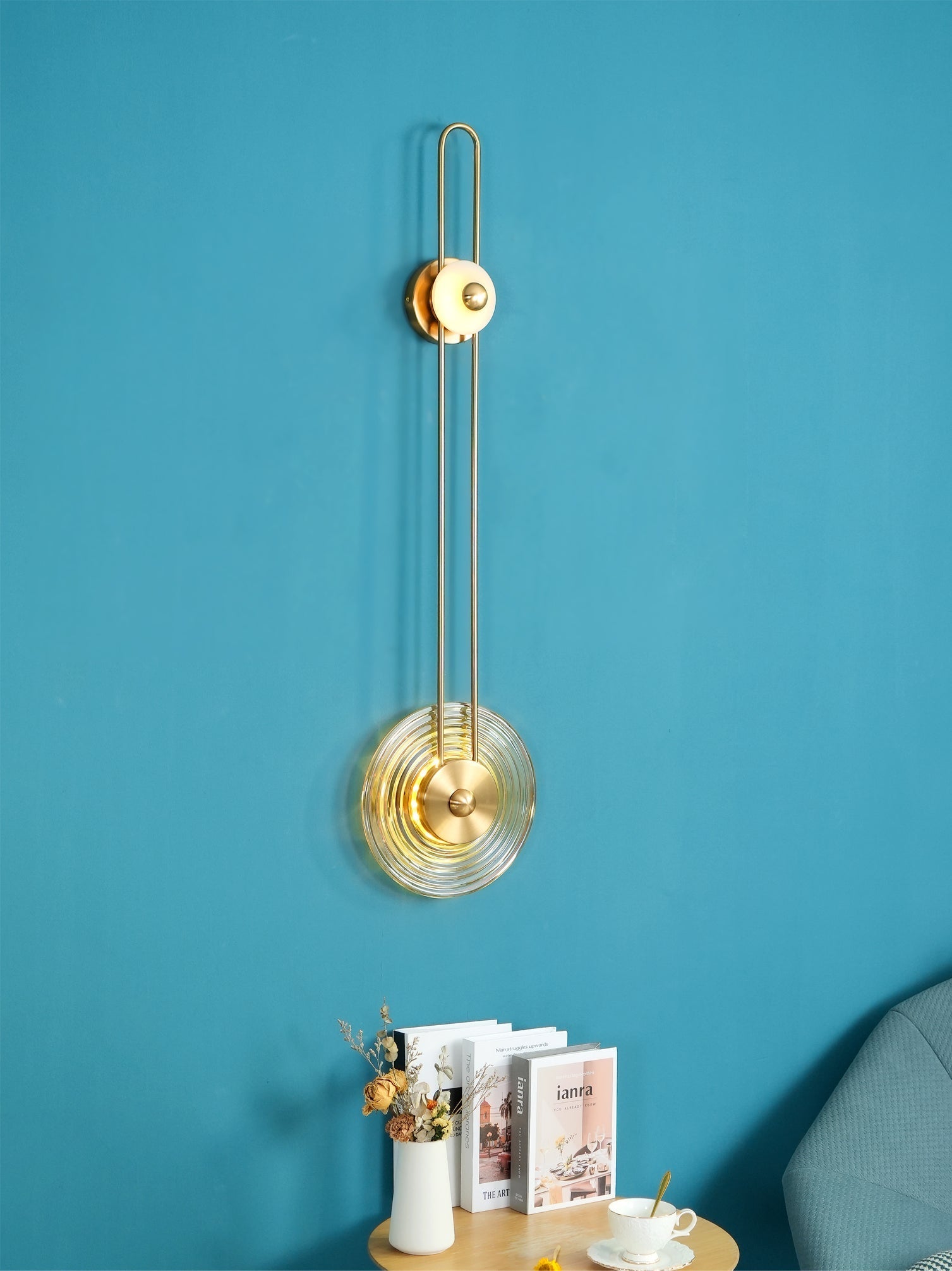 Gaia Wall Lamp Sculptural Geometry Alabaster - Neutralighting