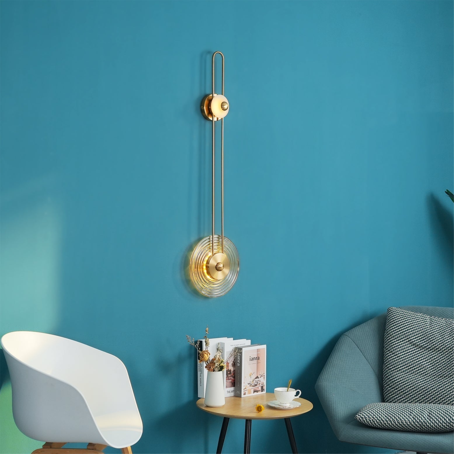 Gaia Wall Lamp Sculptural Geometry Alabaster - Neutralighting