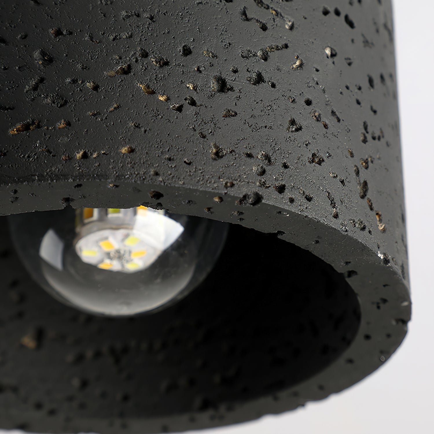 Ritta Sqaure&Round Ceiling Light Black& Yellow Travertine - Neutralighting