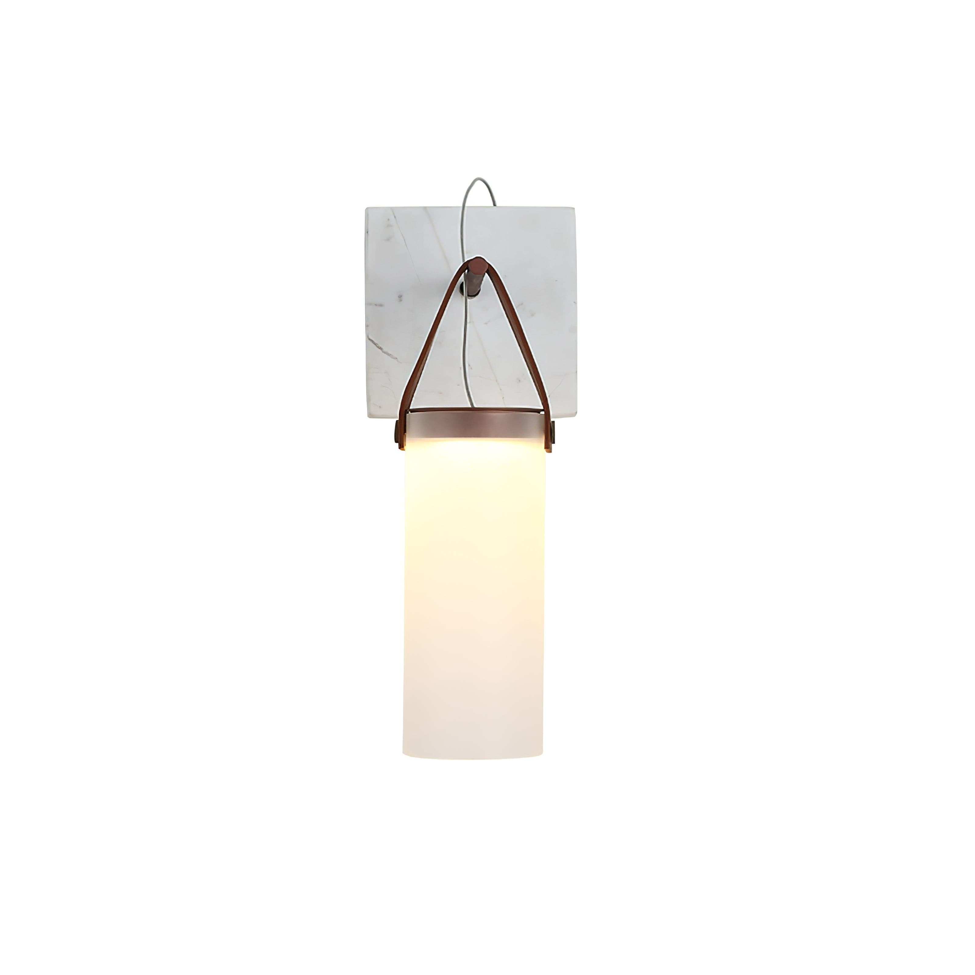 Galerie Wall Lamp Fontana Glass Leather Marble - Neutralighting