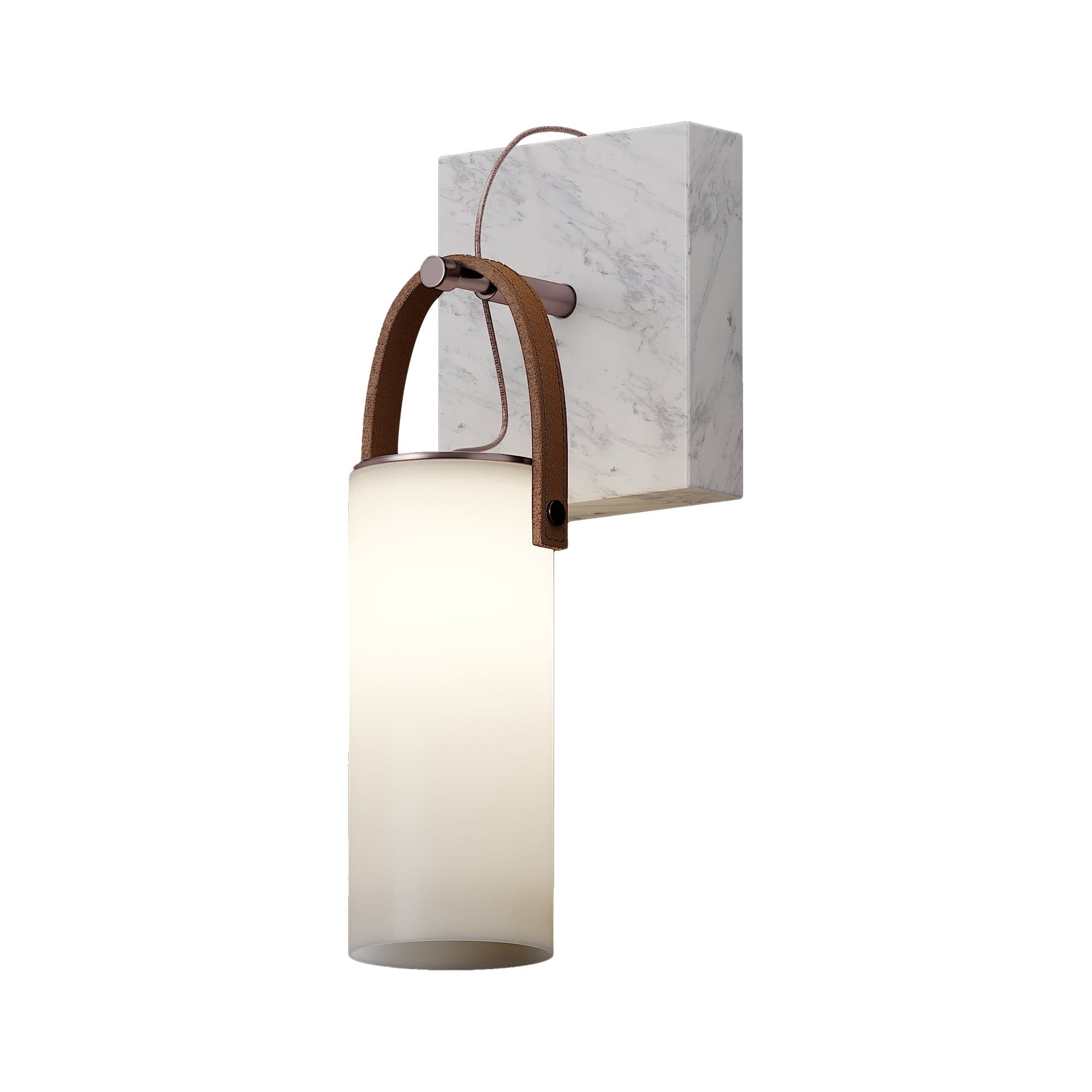 Galerie Wall Lamp Fontana Glass Leather Marble - Neutralighting