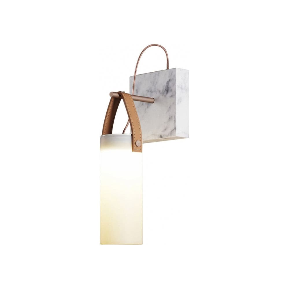Galerie Wall Lamp Fontana Glass Leather Marble - Neutralighting