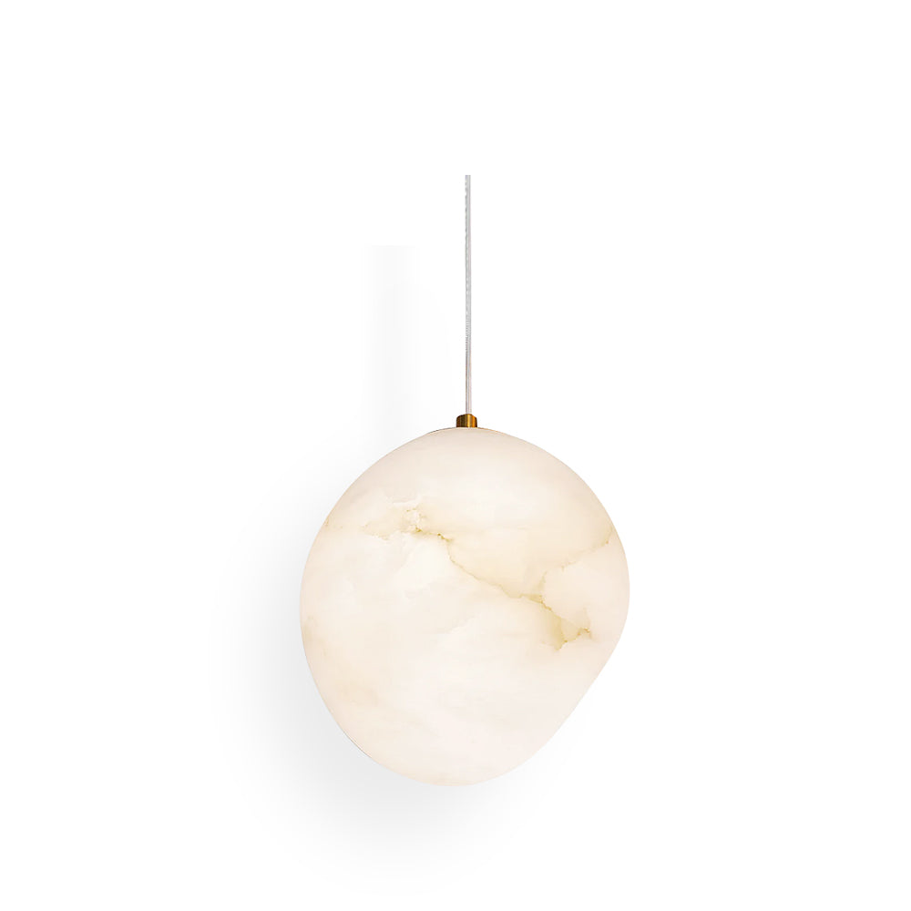 Goose Pendant Lamp Alabaster Brass Sophistication - Neutralighting