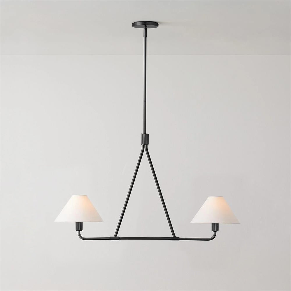 Ornuvyh Vintage Industrial Metal Fabric Chandelier - Neutralighting