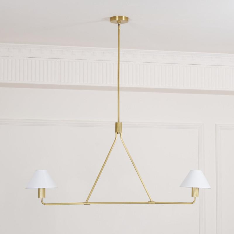 Ornuvyh Vintage Industrial Metal Fabric Chandelier - Neutralighting