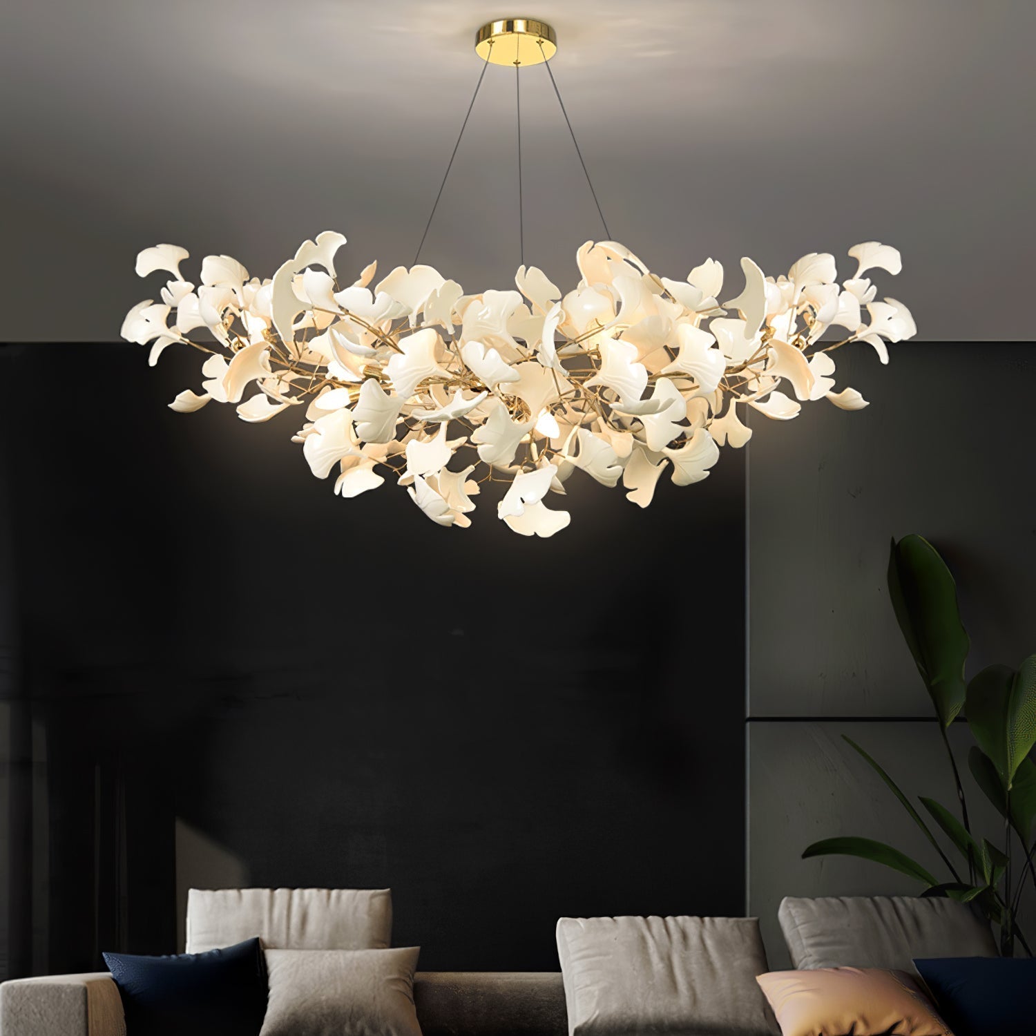 Metr Luxury Chandelier Ceramics Living Room U arc shape - Neutralighting
