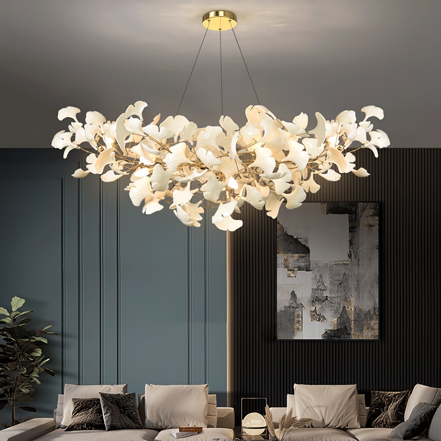 Metr Luxury Chandelier Ceramics Living Room U arc shape - Neutralighting