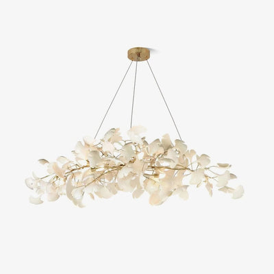 Chandeliers Gold Nickel Ceramics Gingko Flower Living Room | Neutralighting