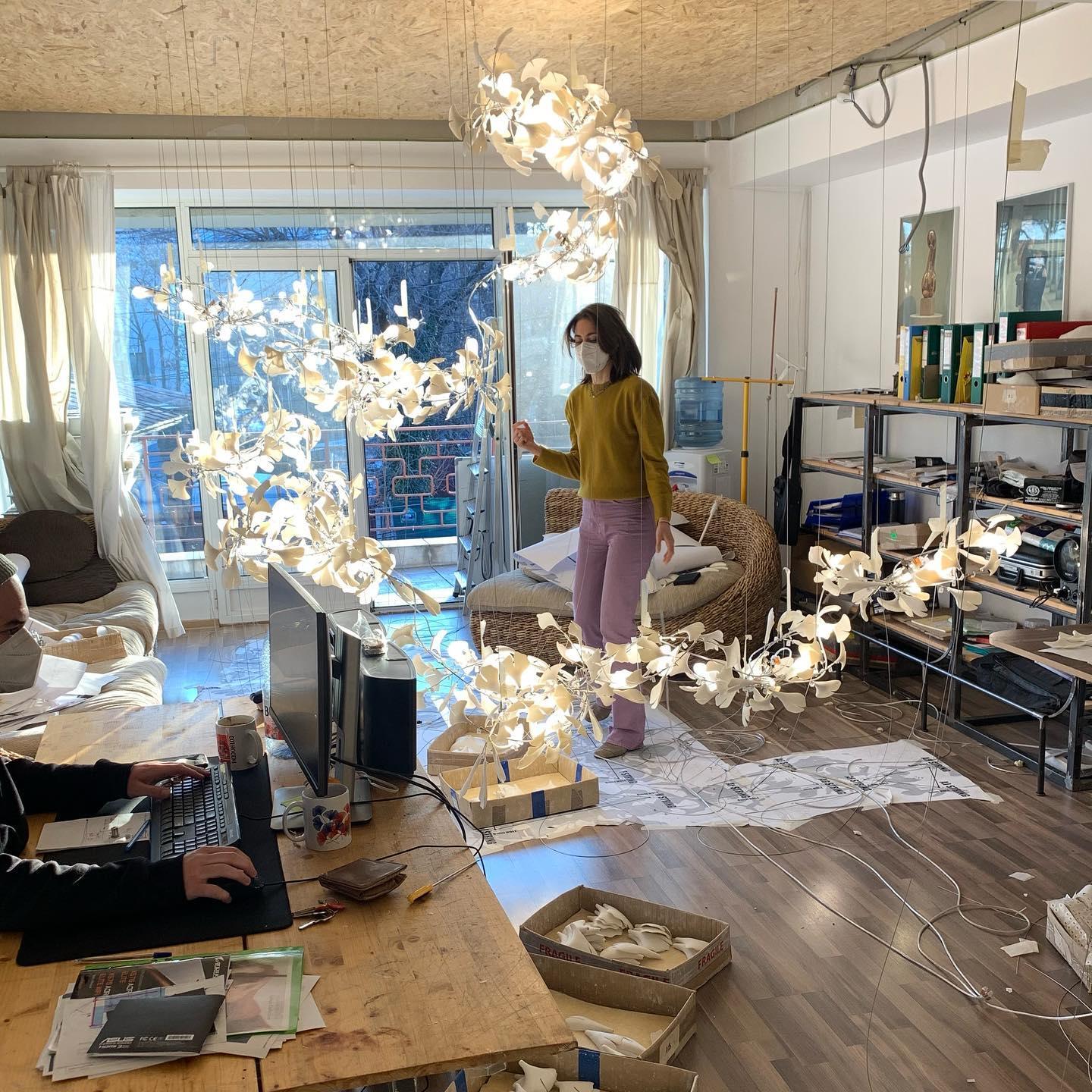 Elysia Floral Canopy Chandelier - Neutralighting