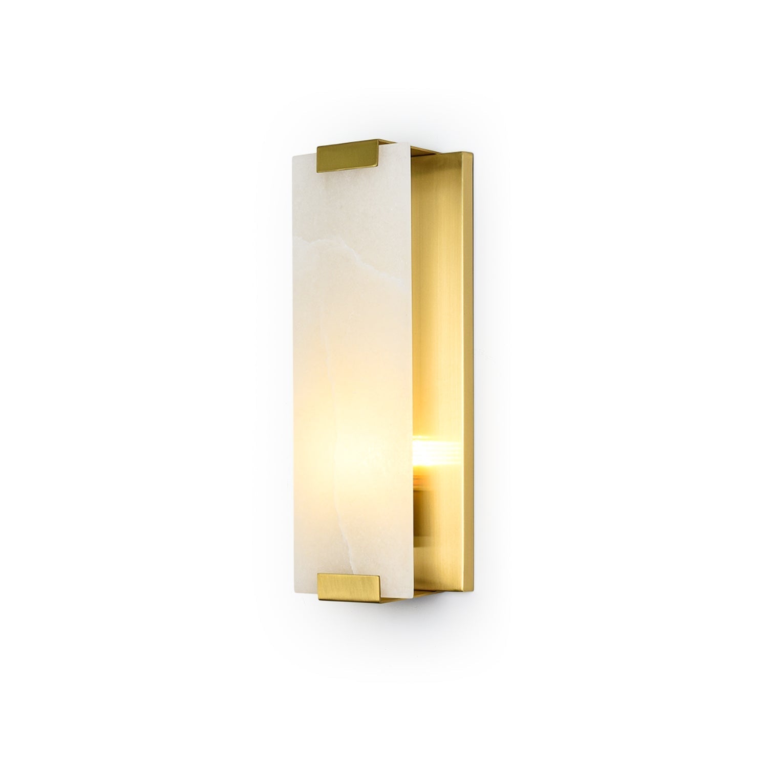 Arrina Rectangular Alabaster Wall Light - Neutralighting