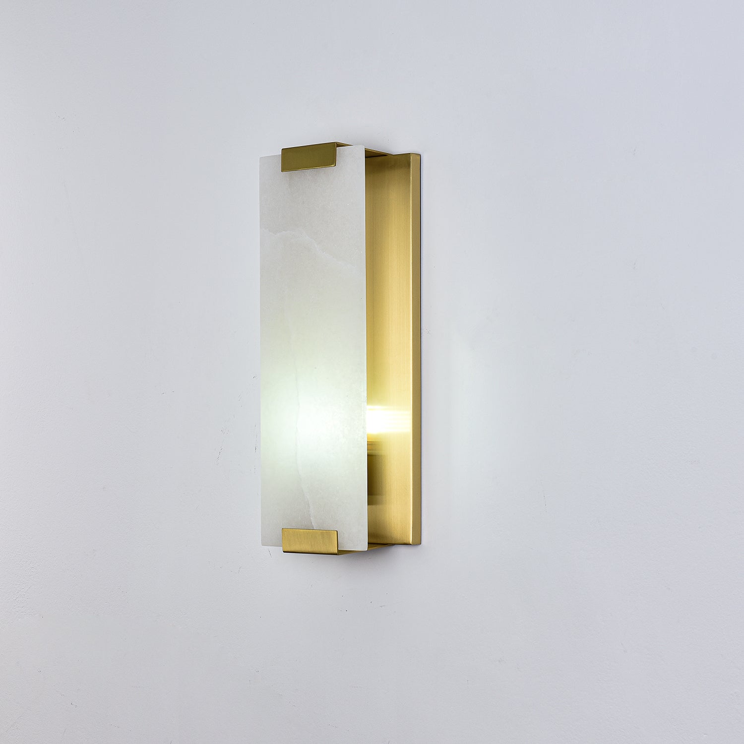 Arrina Rectangular Alabaster Wall Light - Neutralighting