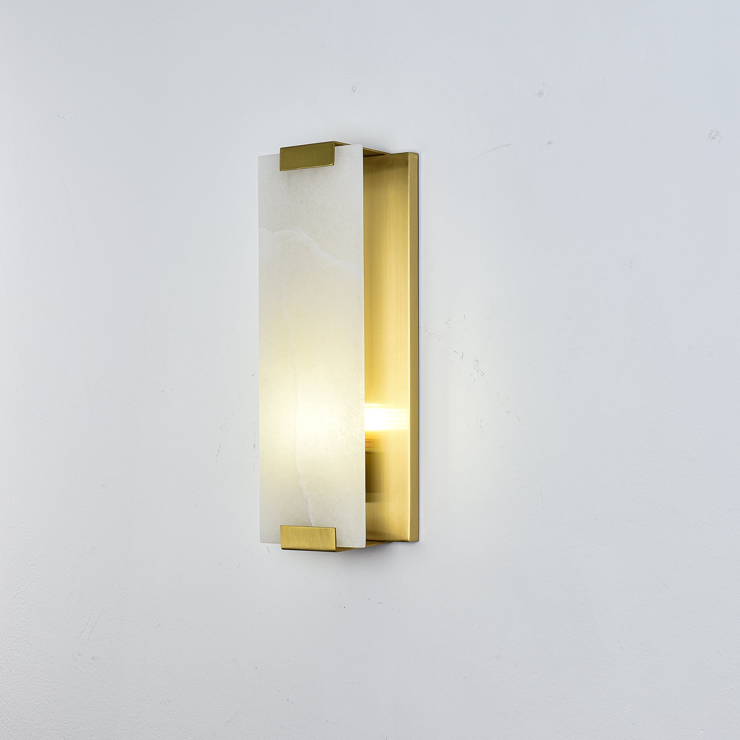 Arrina Rectangular Alabaster Wall Light - Neutralighting