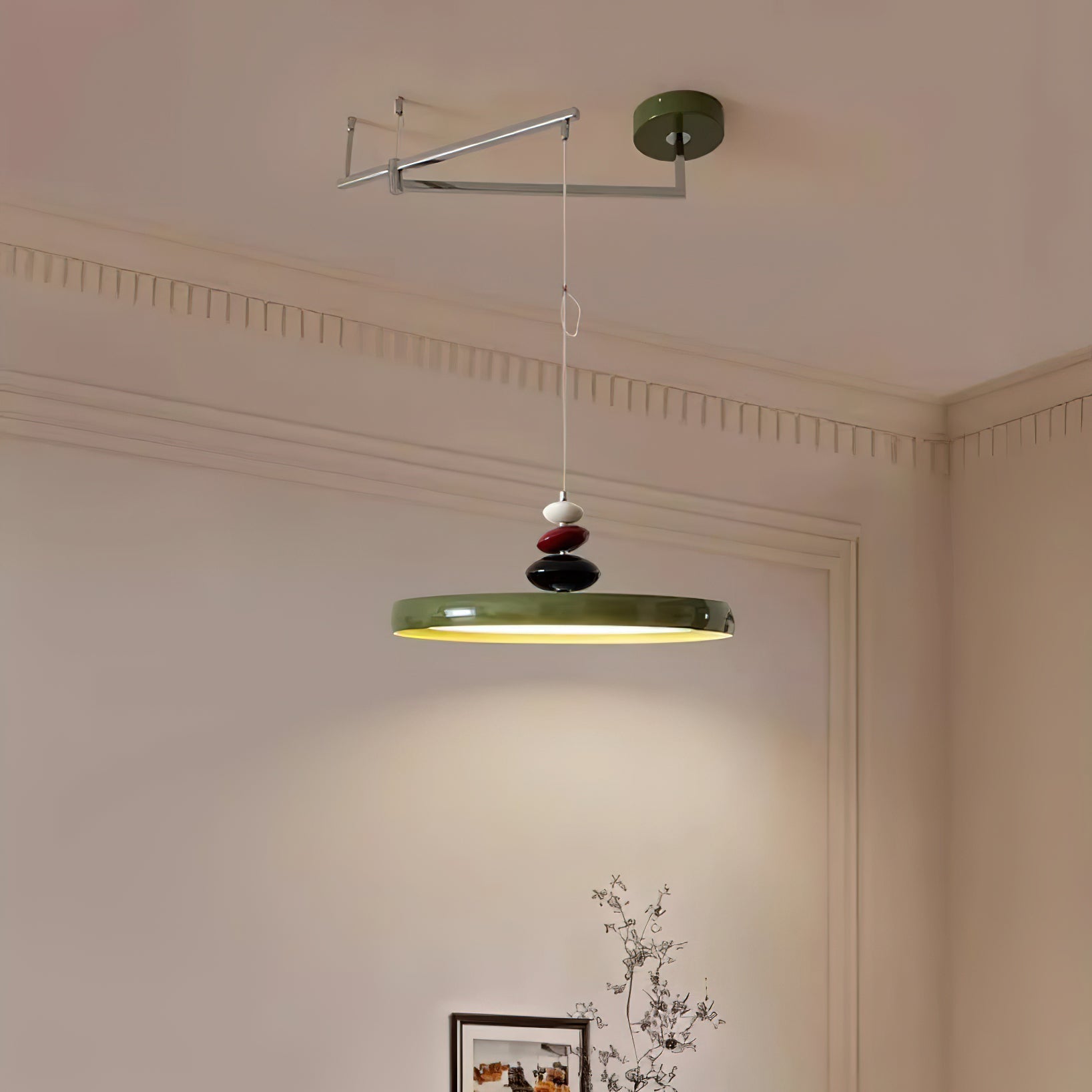 Pendant Lamp Metal and Acrylic Round Shade Decorative Modern - Neutralighting