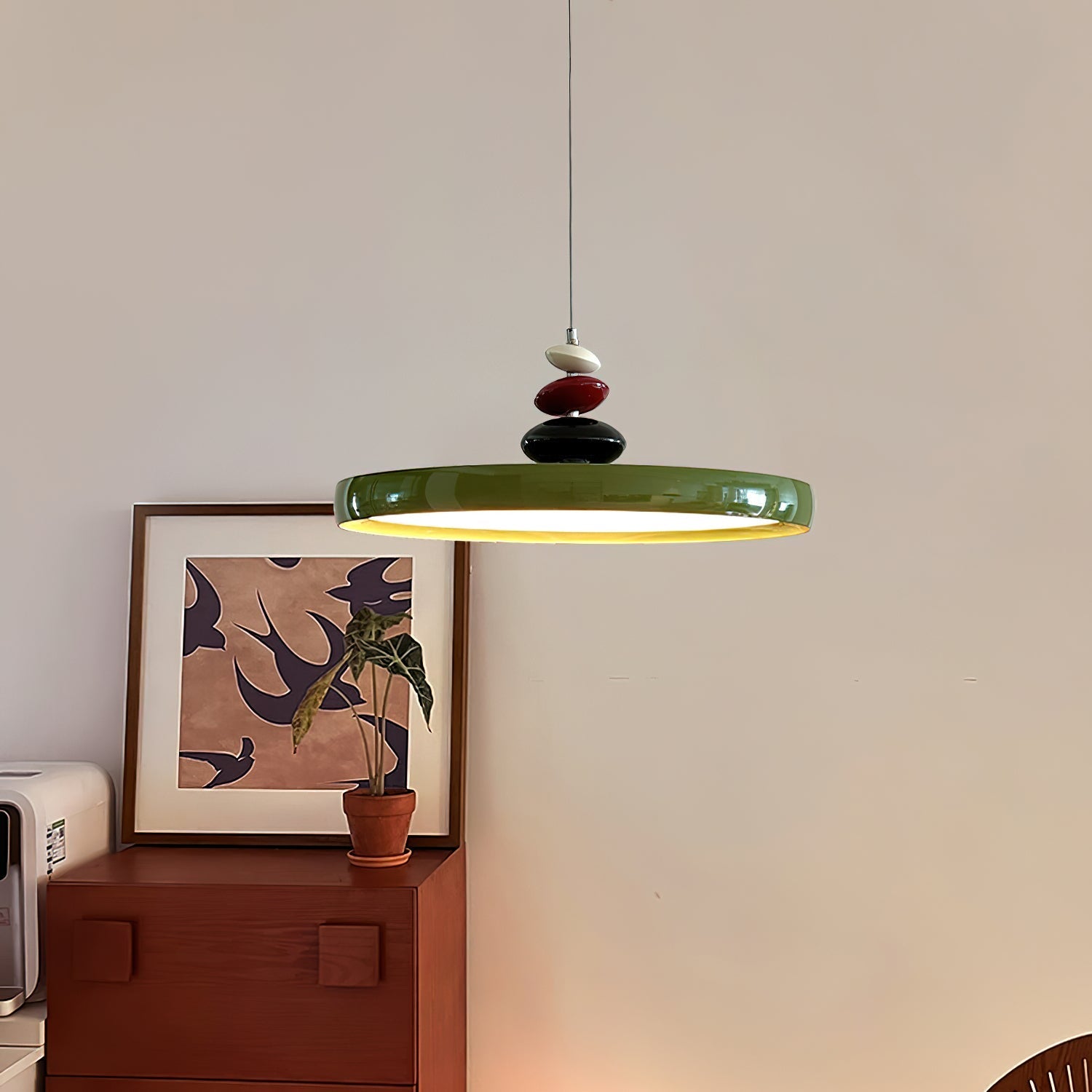 Pendant Lamp Metal and Acrylic Round Shade Decorative Modern - Neutralighting