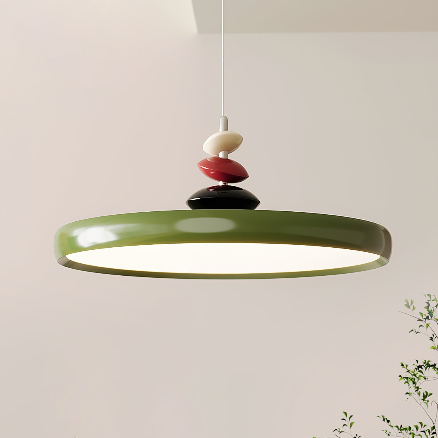 Pendant Lamp Metal and Acrylic Round Shade Decorative Modern - Neutralighting