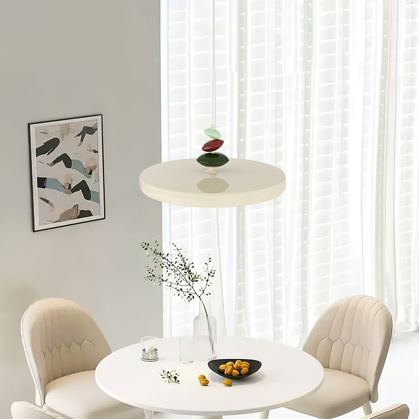Pendant Lamp Metal and Acrylic Round Shade Decorative Modern - Neutralighting