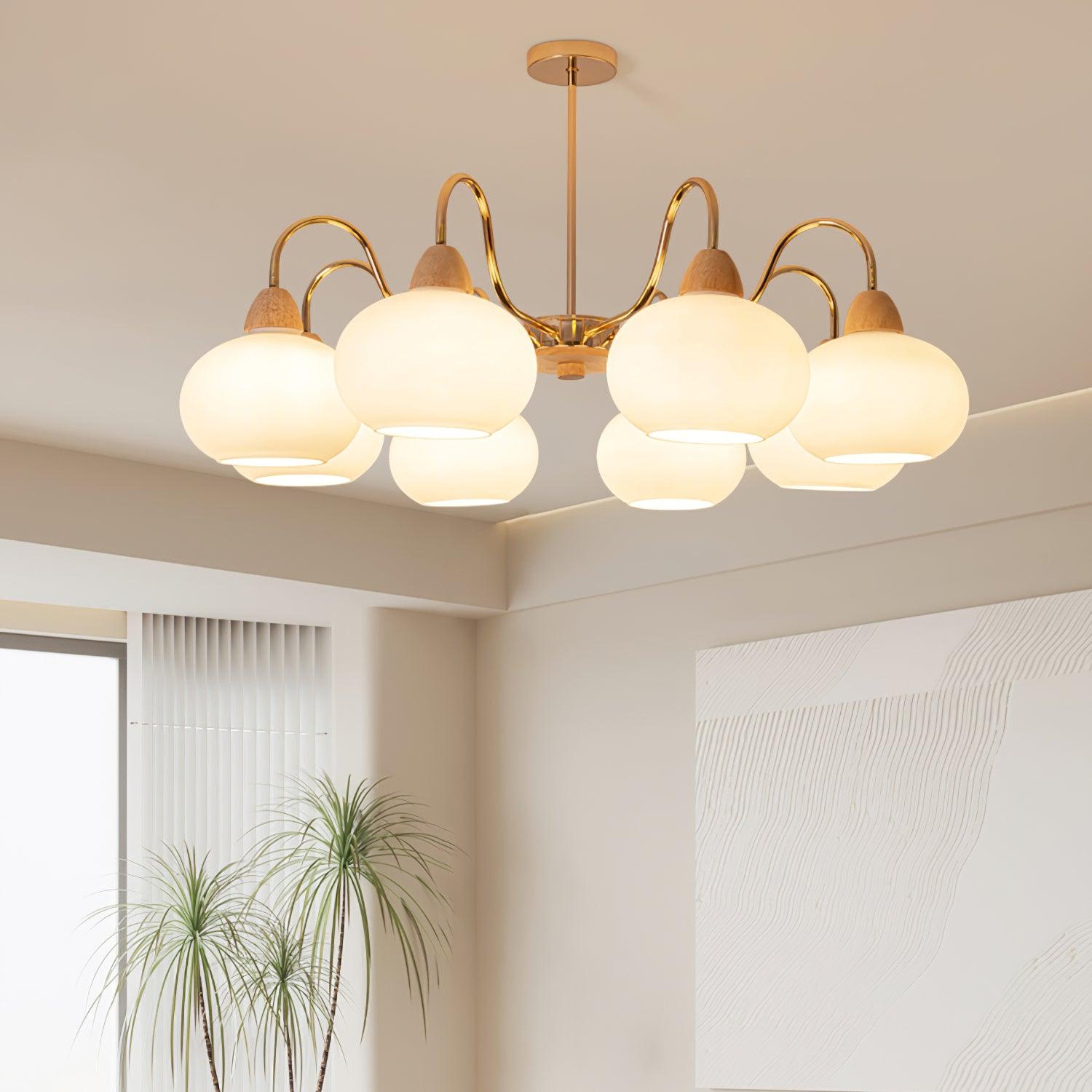 Zevena Glass Chandelier - Neutralighting
