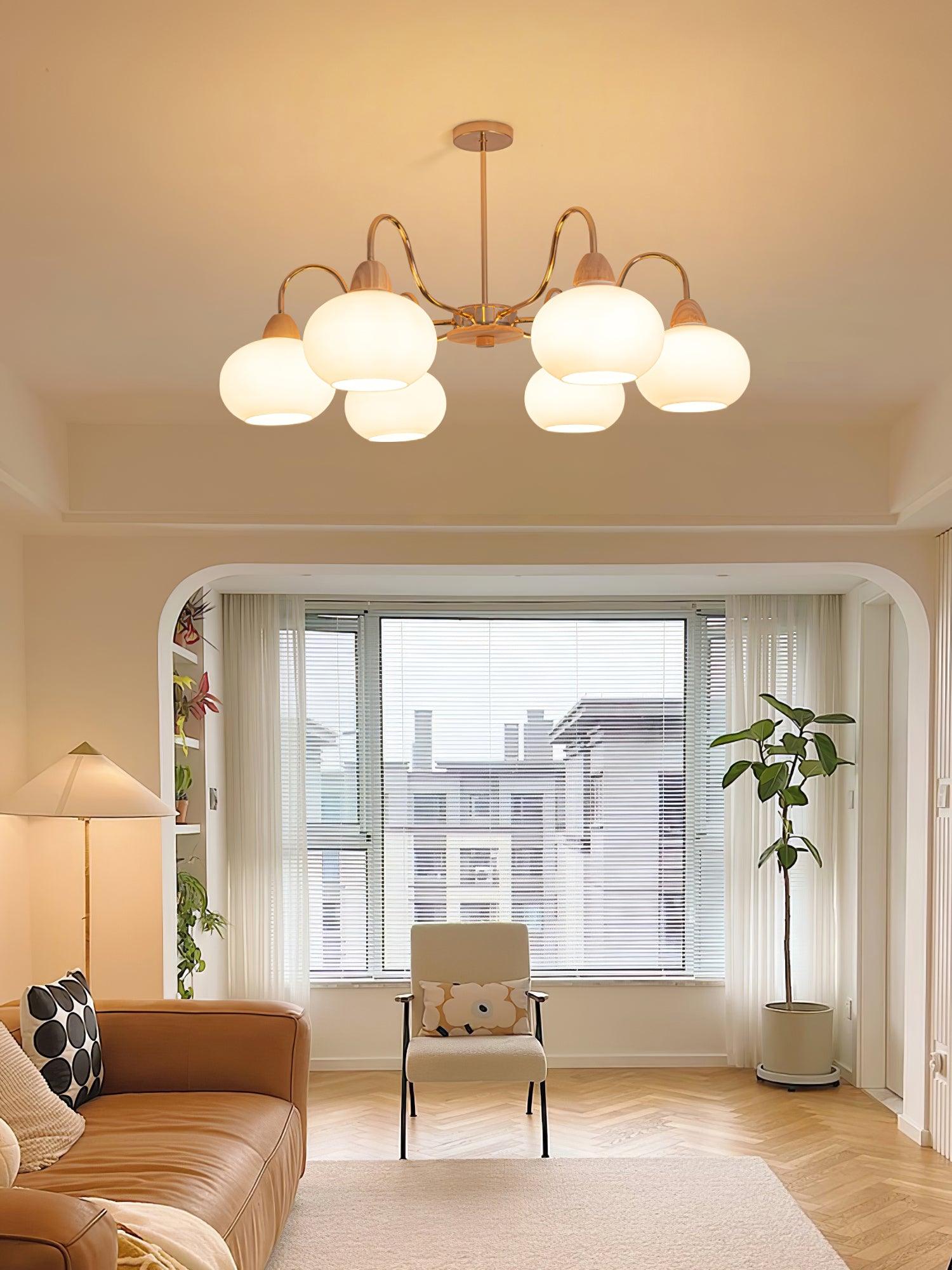 Zevena Glass Chandelier - Neutralighting