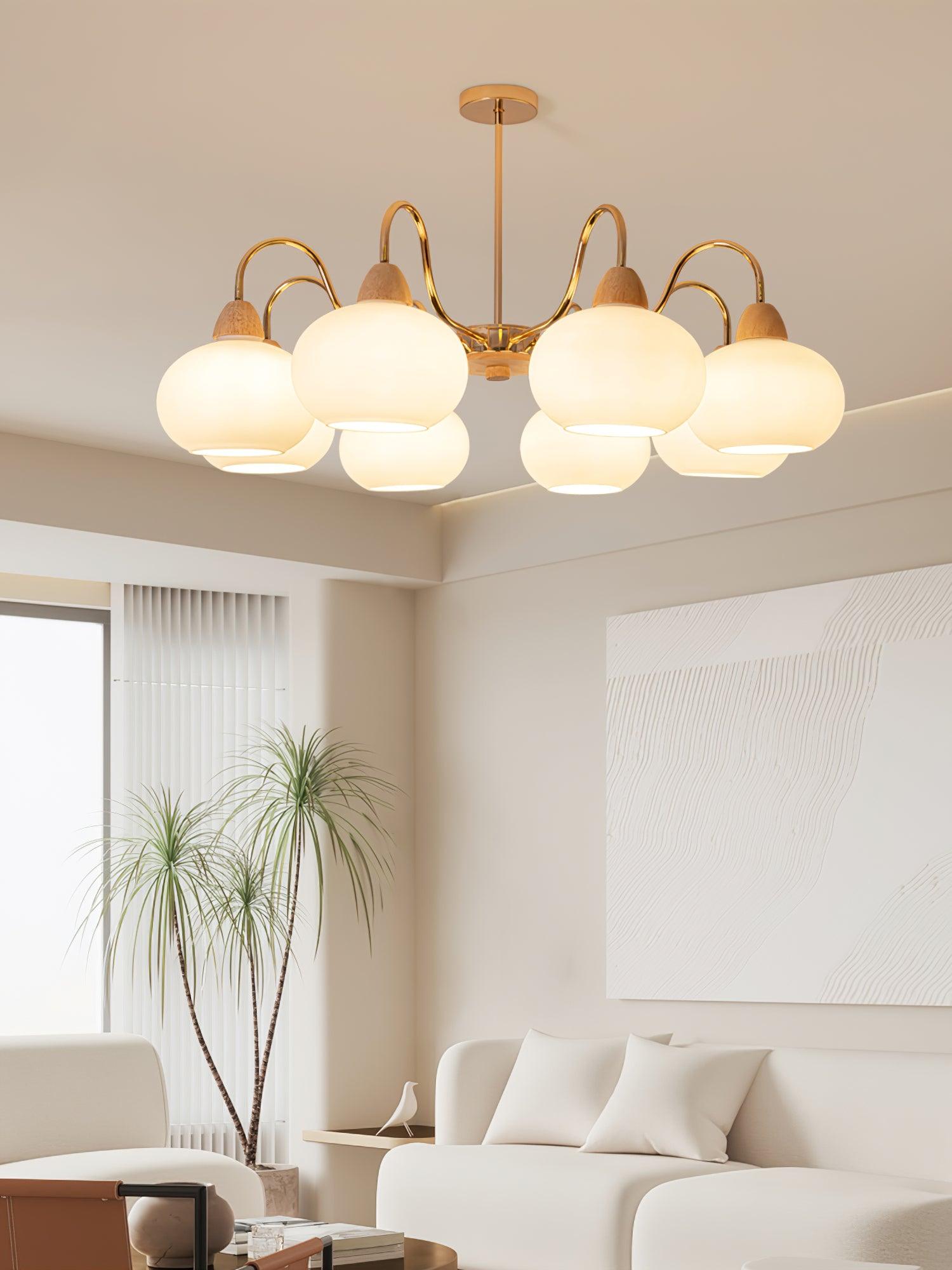 Zevena Glass Chandelier - Neutralighting