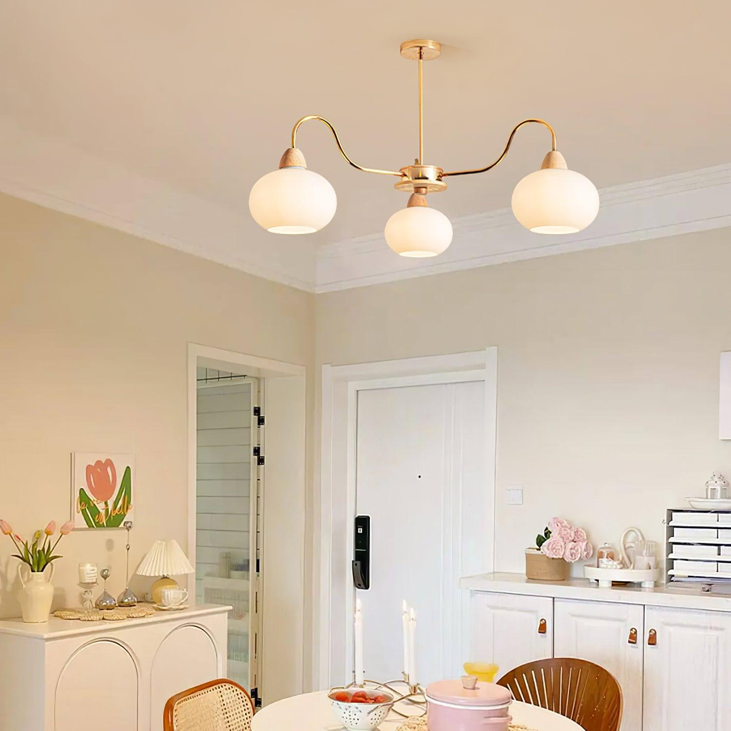 Zevena Glass Chandelier - Neutralighting