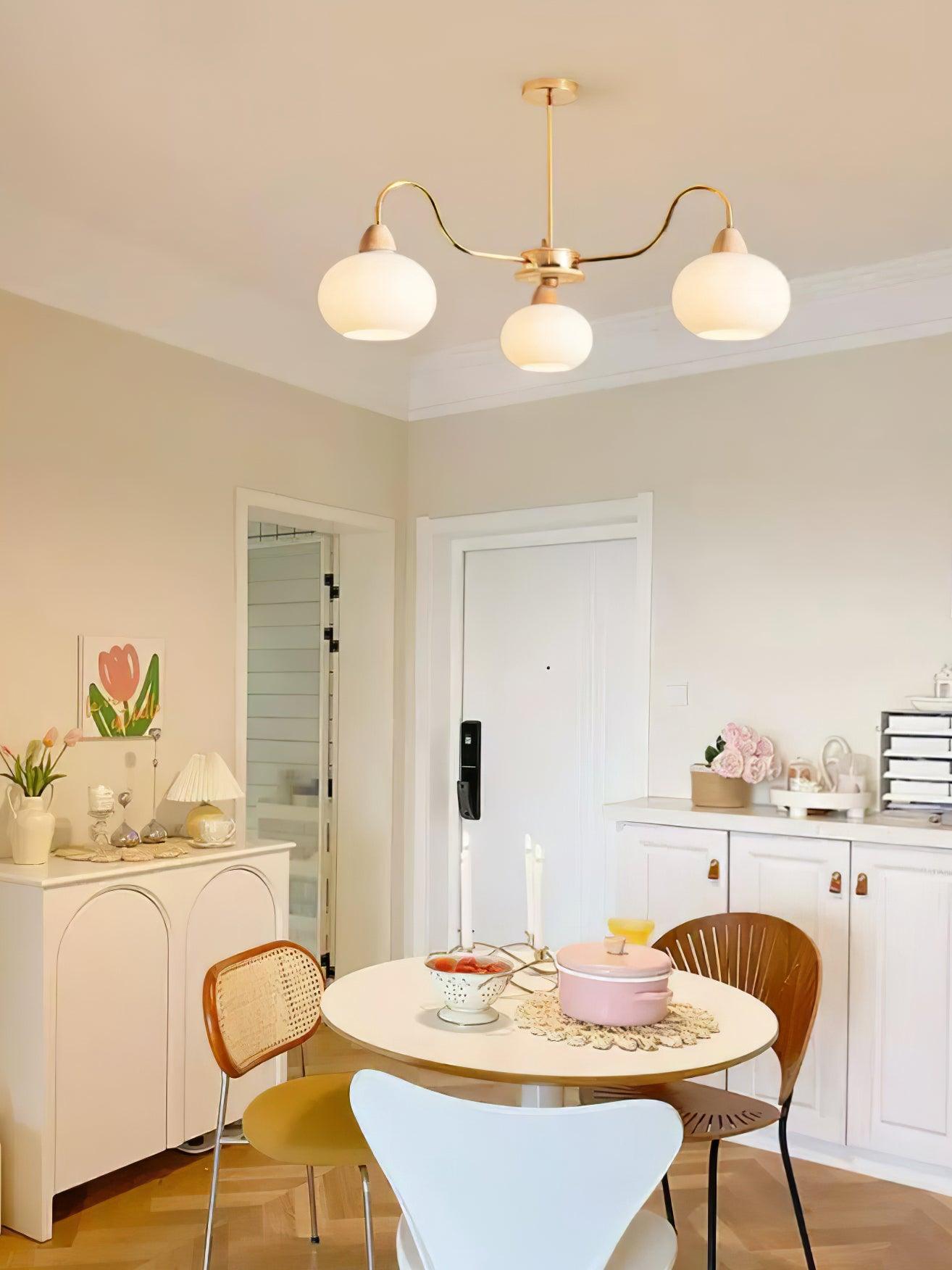 Zevena Glass Chandelier - Neutralighting
