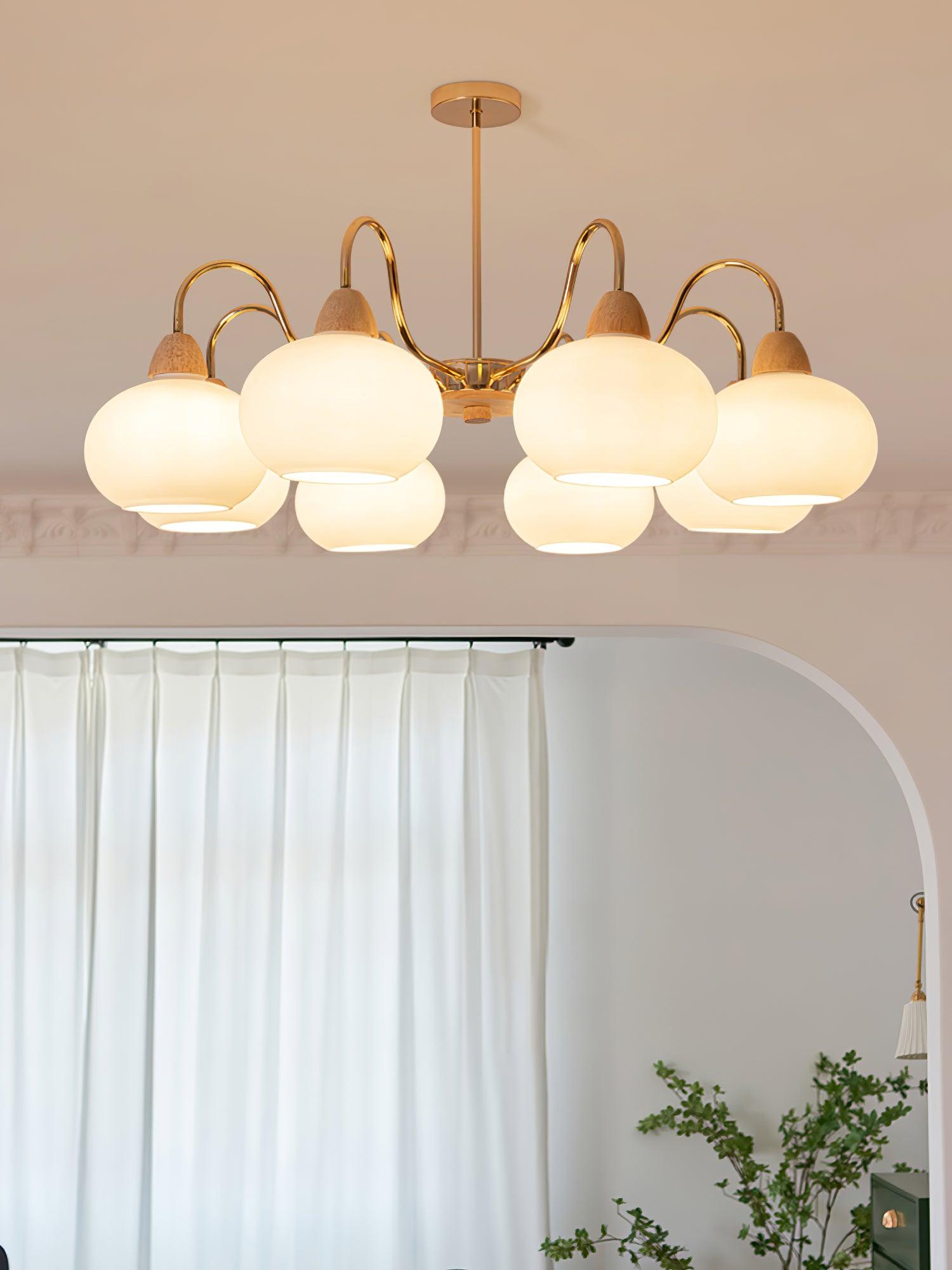 Zevena Glass Chandelier - Neutralighting