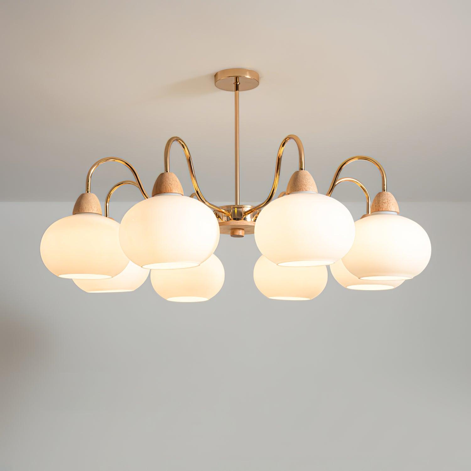 Zevena Glass Chandelier - Neutralighting