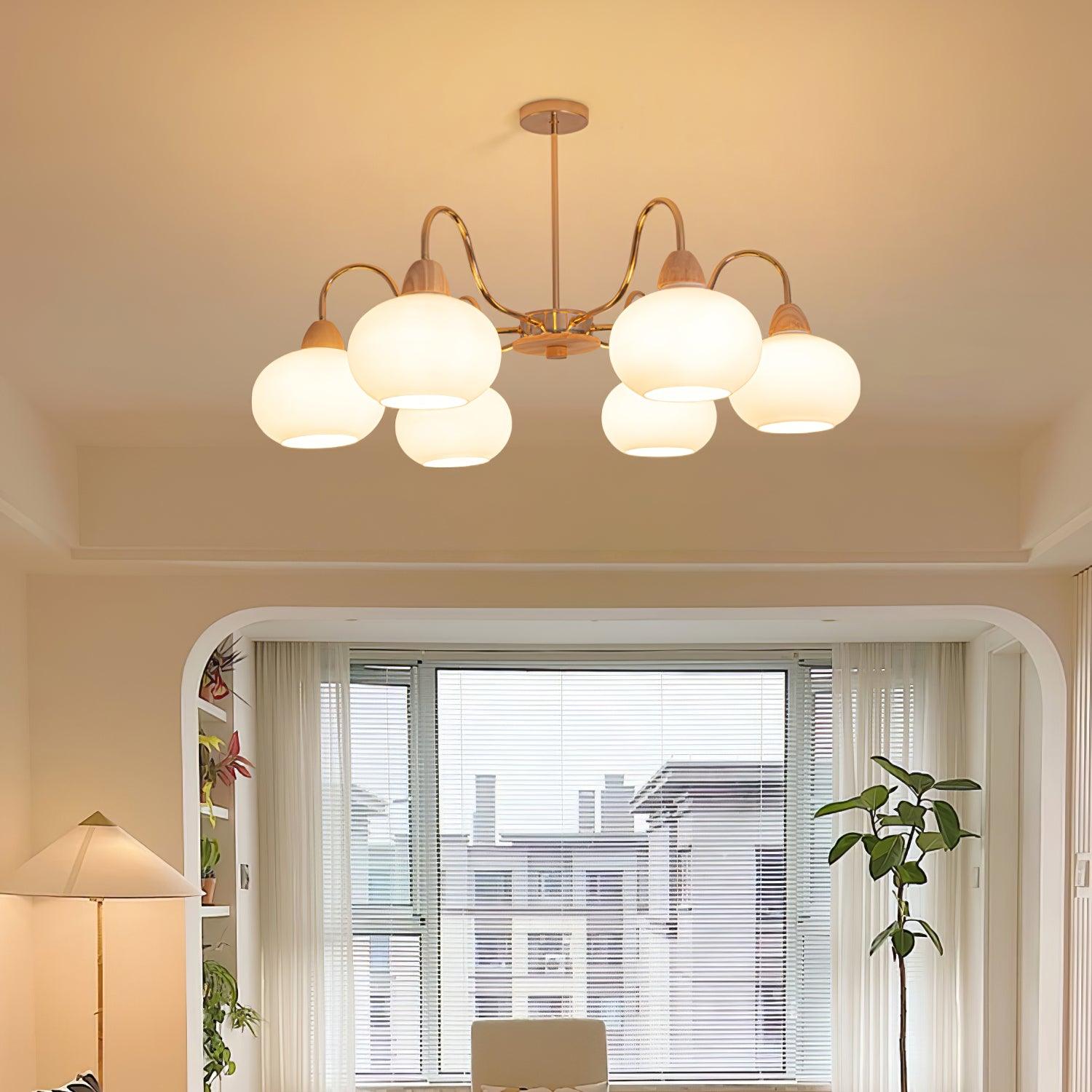 Zevena Glass Chandelier - Neutralighting